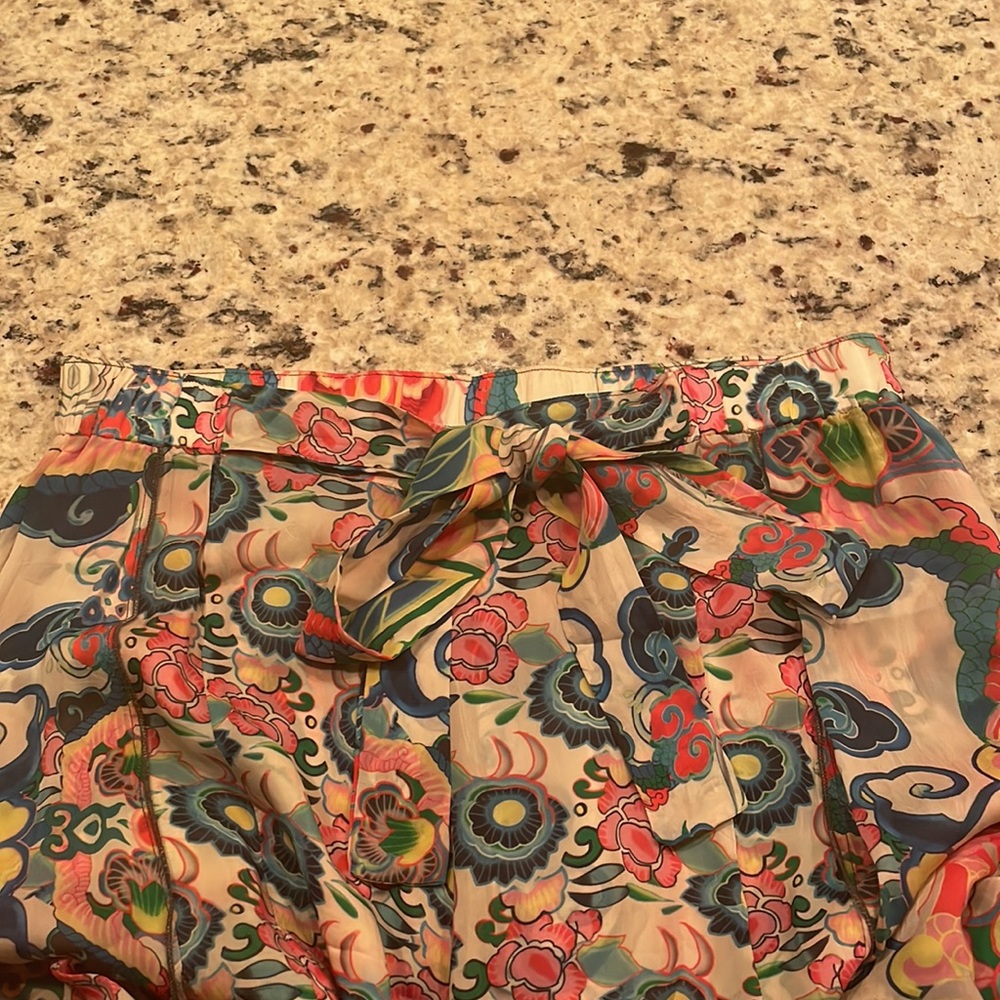 Johnny Was Multicolor Flowy Pants - Picture 3 of 4
